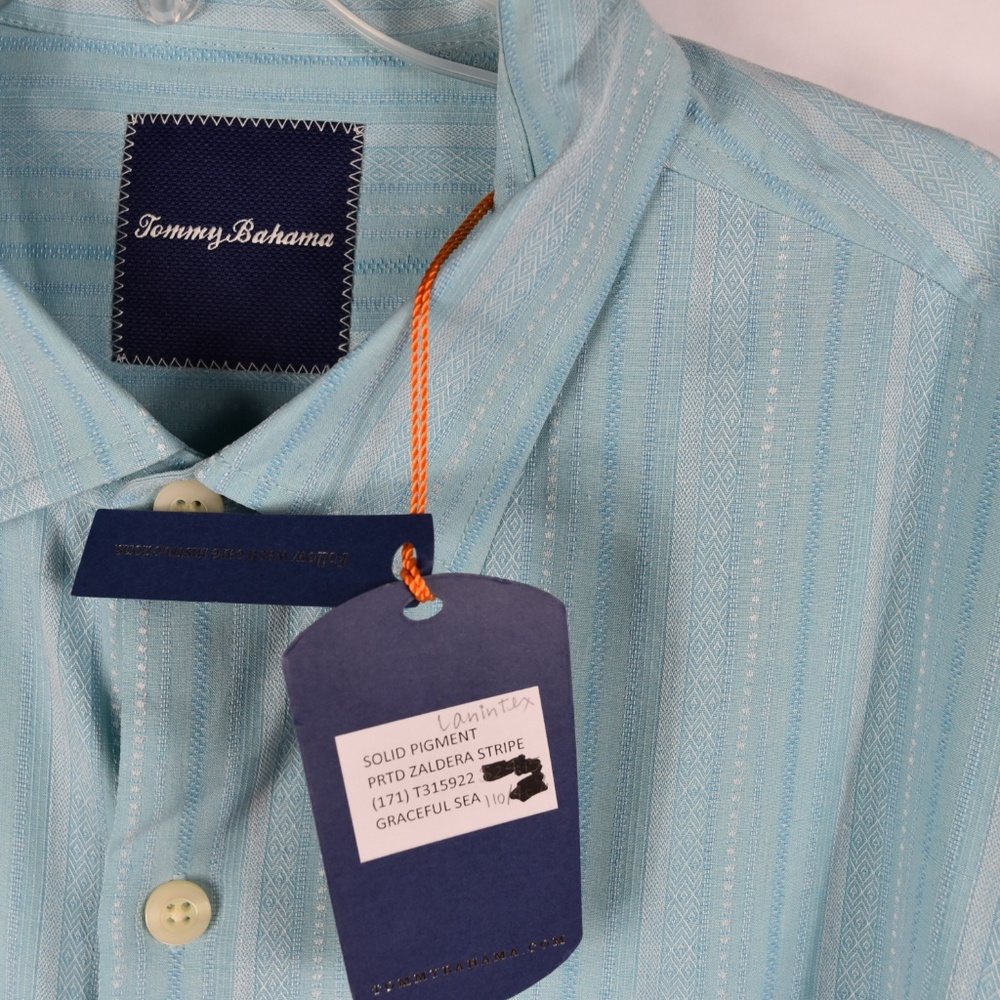Tommy Bahama Men Camp Shirt Size Large L Zaldera - Picture 2 of 3